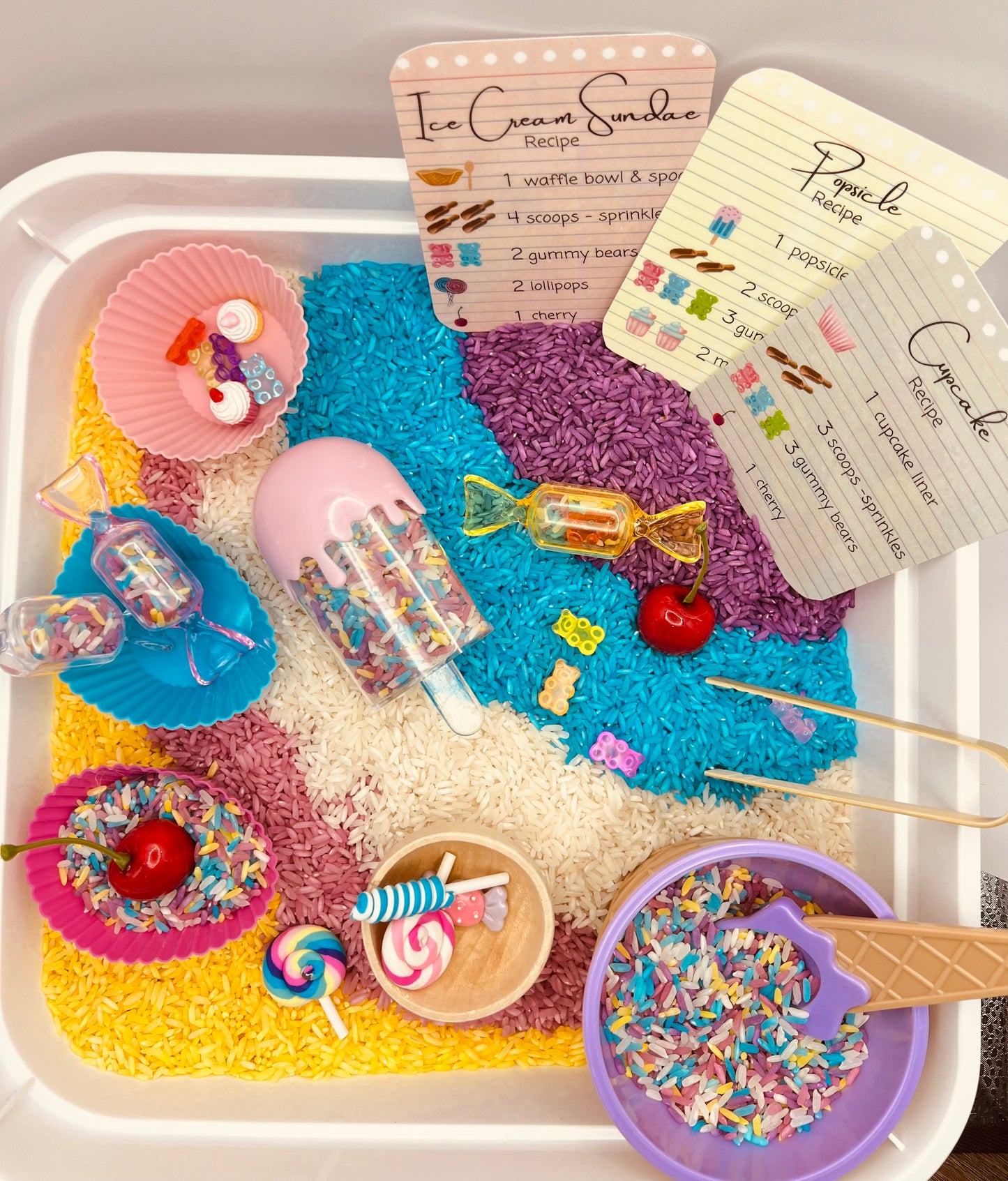 Candy Shop Sensory Bin