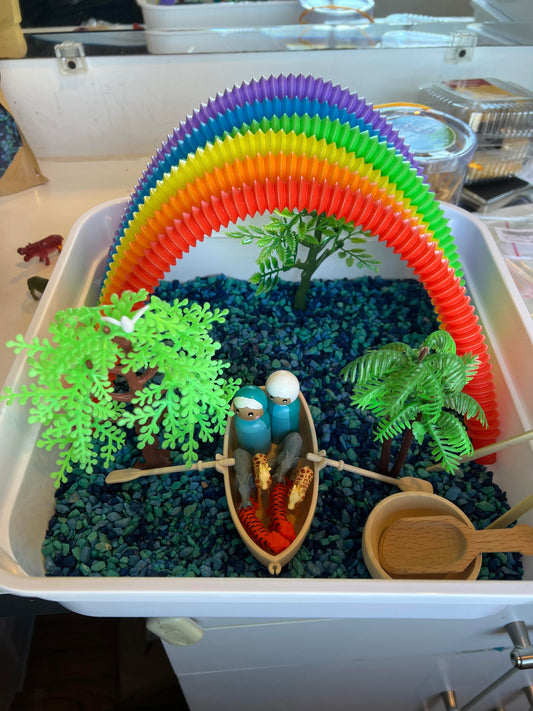 Noah's Ark Sensory Bin